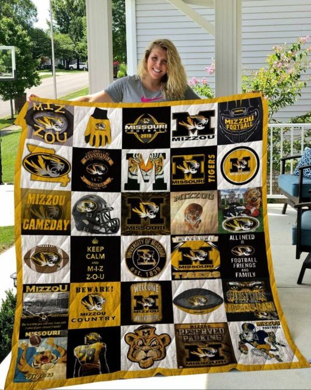 Mizzou Gameday Ncaa Missouri Tigers Fleece Quilt Blanket Comfortable