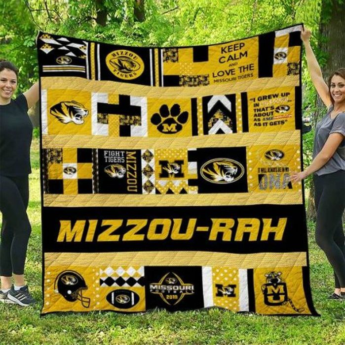 Mizzou Rah Ncaa Missouri Tigers Fleece Quilt Blanket Comfortable