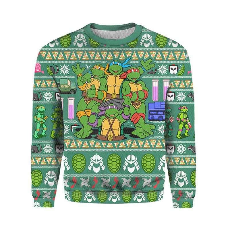 Ninja Turtles Ugly Christmas Sweater Knitted Sweater