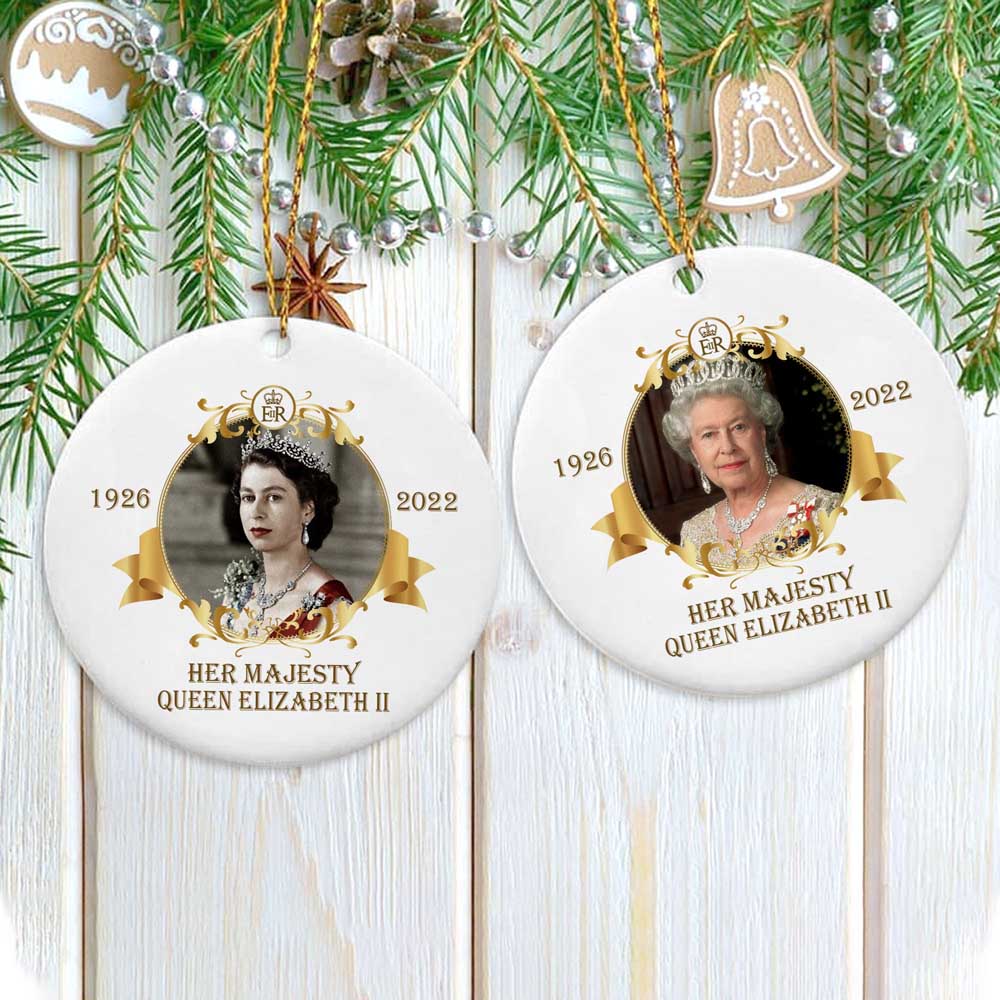 Queen Elizabeth Ii Ornament Queen Elizabeth Memorial Ornament Rip Her Majesty