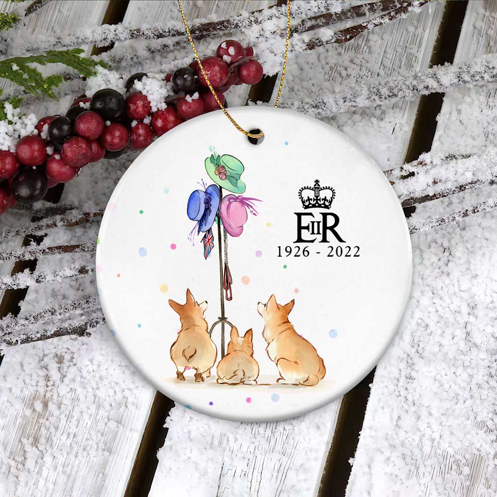Queen Elizabeth Ii Ornament Royal Corgis Ornament Decoration