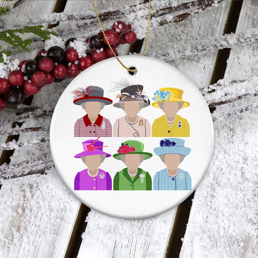 Rip Her Majesty Commemorative Keepsake Queen Elizabeth Memorial Ornament Rainbow Queen Tribute