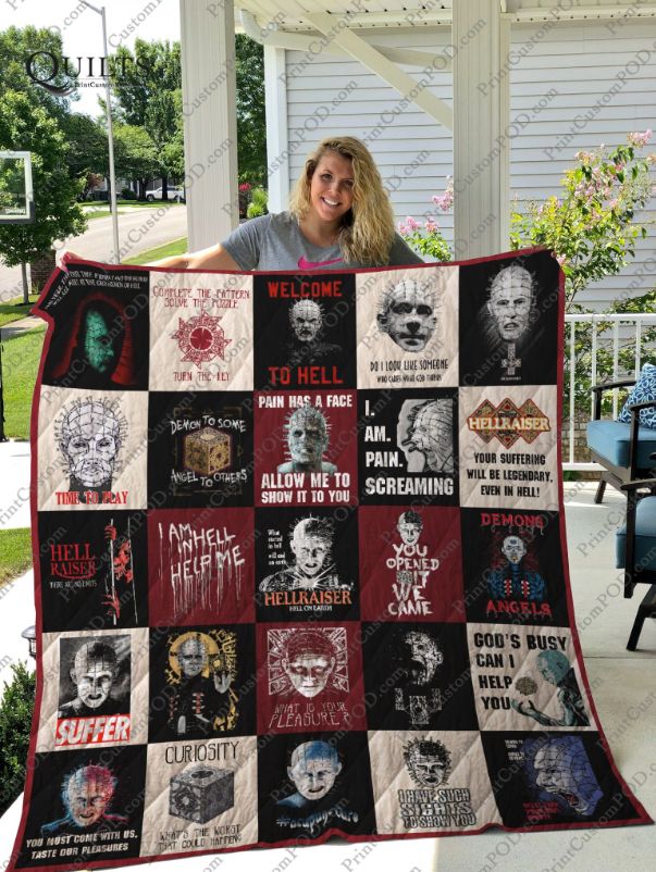 Suffer Hellraiser For Fans Collection Halloween Fleece Quilt Blanket Comfortable