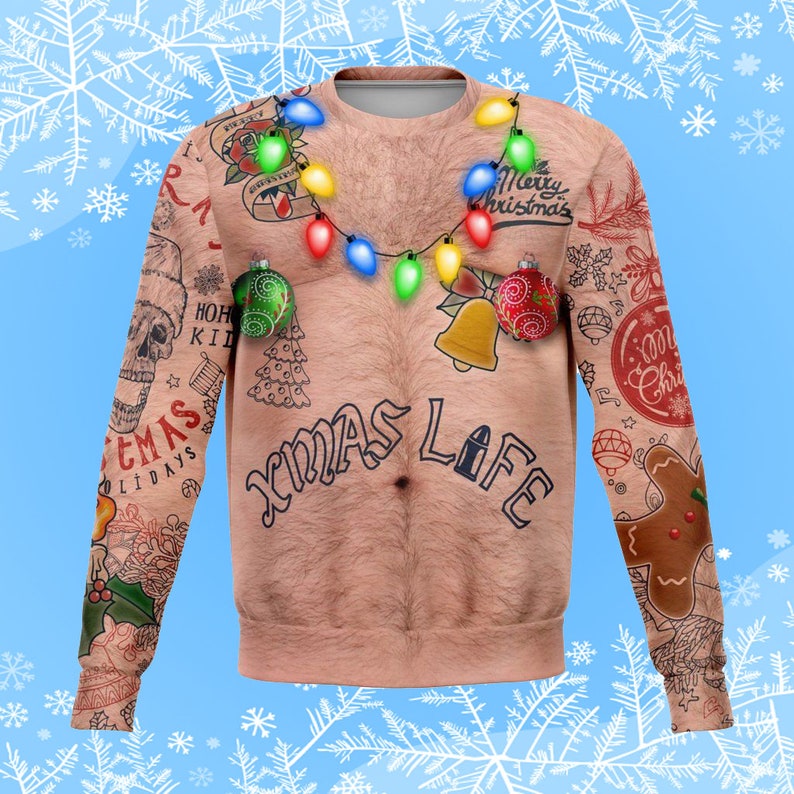 Tattooed Xmas Life Ugly Christmas Sweater Gift Xmas Tattooed Xmas Life Ugly Christmas Sweater Gift Xmas