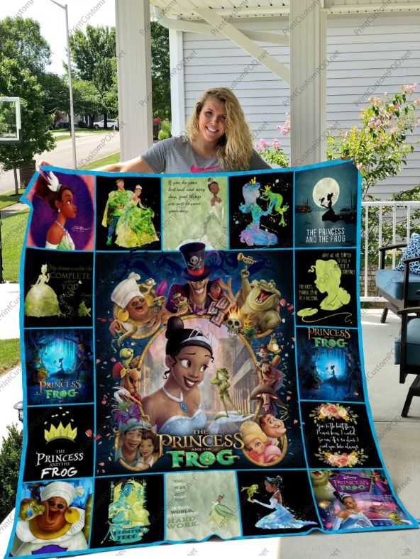 The Princess And The Frog Disney Graphics Fleece Quilt Blanket Premium