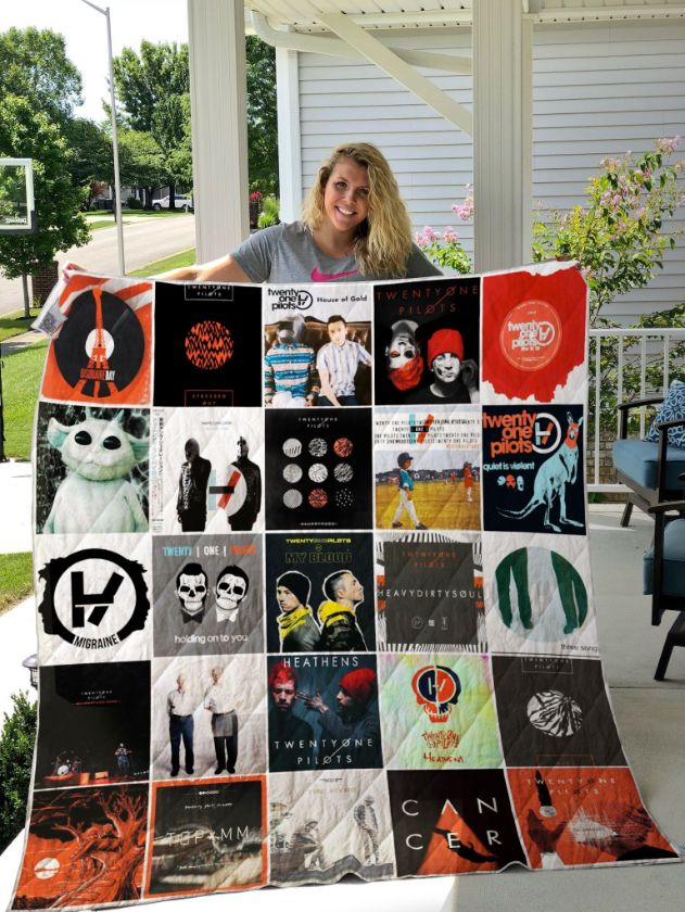 Twenty One Pilots Band Albums Heathens Fleece Quilt Blanket Comfortable