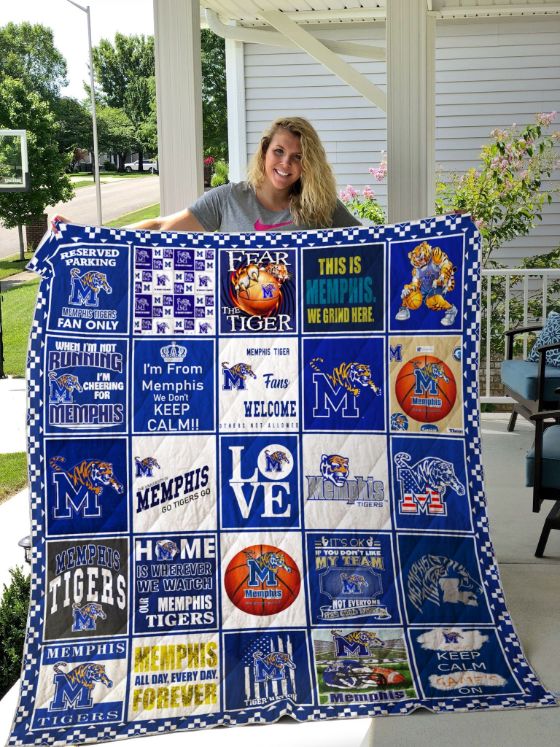 When Im Not Running Ncaa Memphis Tigers Collection Fleece Quilt Blanket Gift