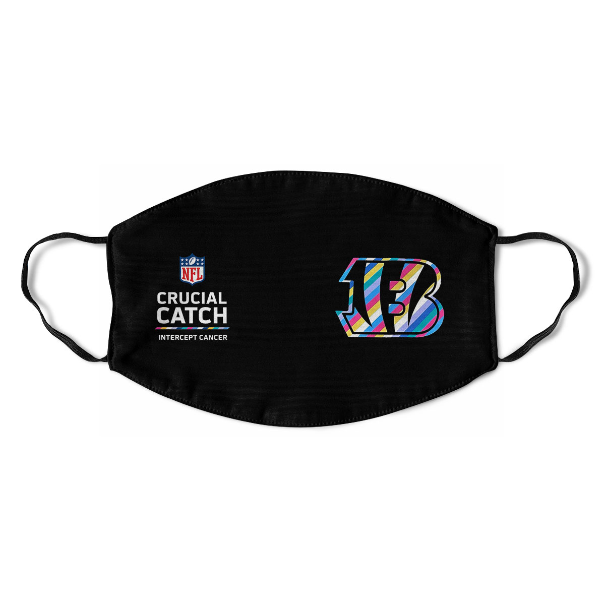 Cincinnati Bengals Nfl Crucial Catch Multicolor Face Mask Cincinnati Bengals Nfl Crucial Catch Multicolor Face Mask