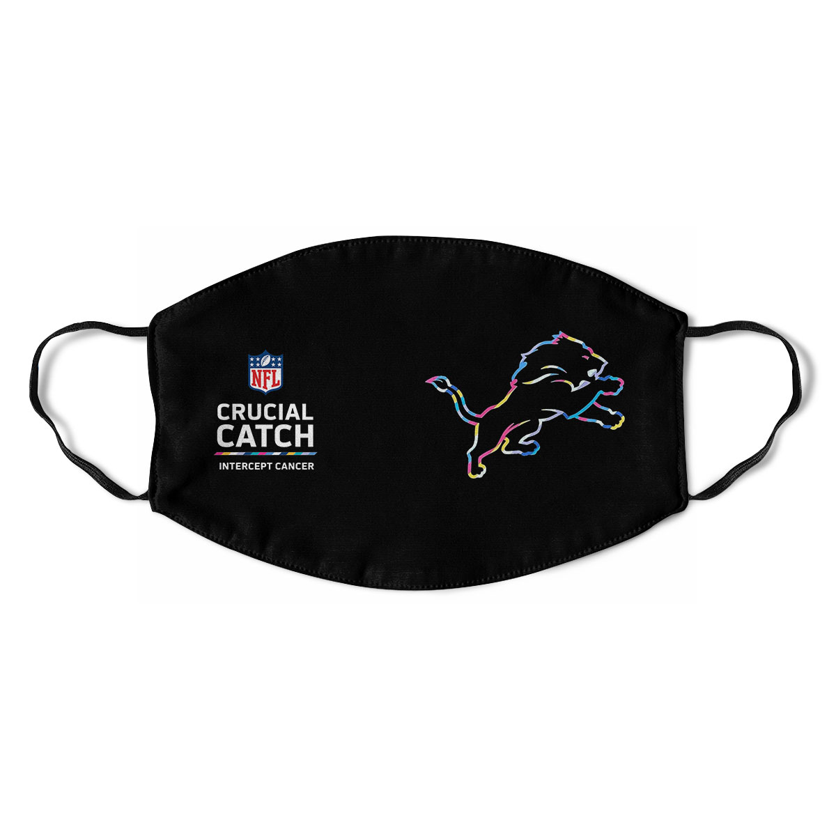 Detroit Lions Nfl Crucial Catch Multicolor Face Mask Anti-pollution Detroit Lions Nfl Crucial Catch Multicolor Face Mask Anti-pollution