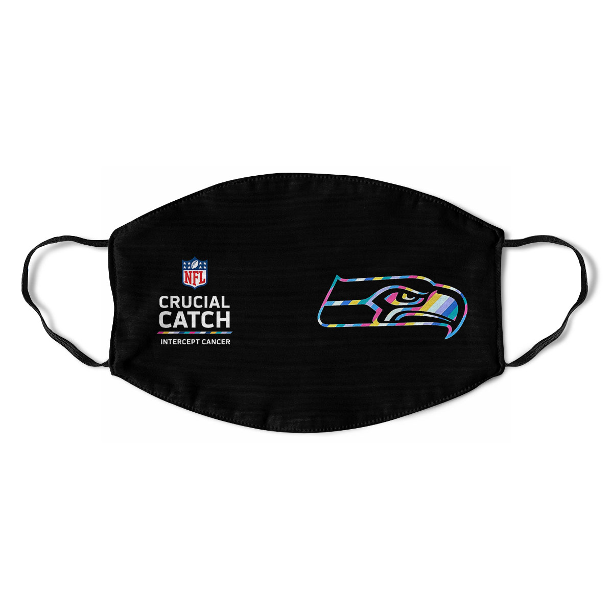 Seattle Seahawks Nfl Crucial Catch Multicolor Face Mask Anti-pollution