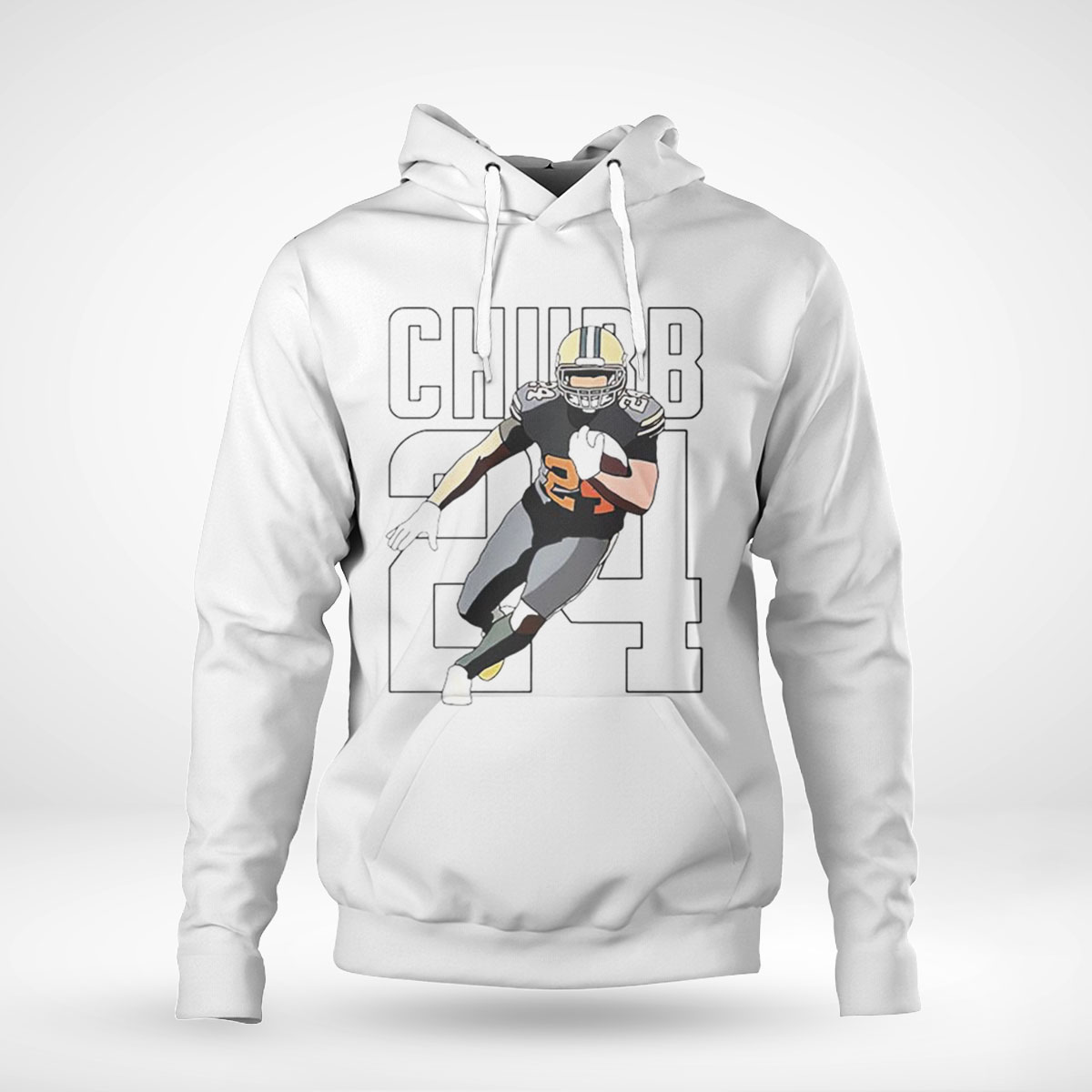 Nick Chubb Cleveland Browns Football Number 24 Hoodie T-shirt Long Sleeve, Ladies Tee