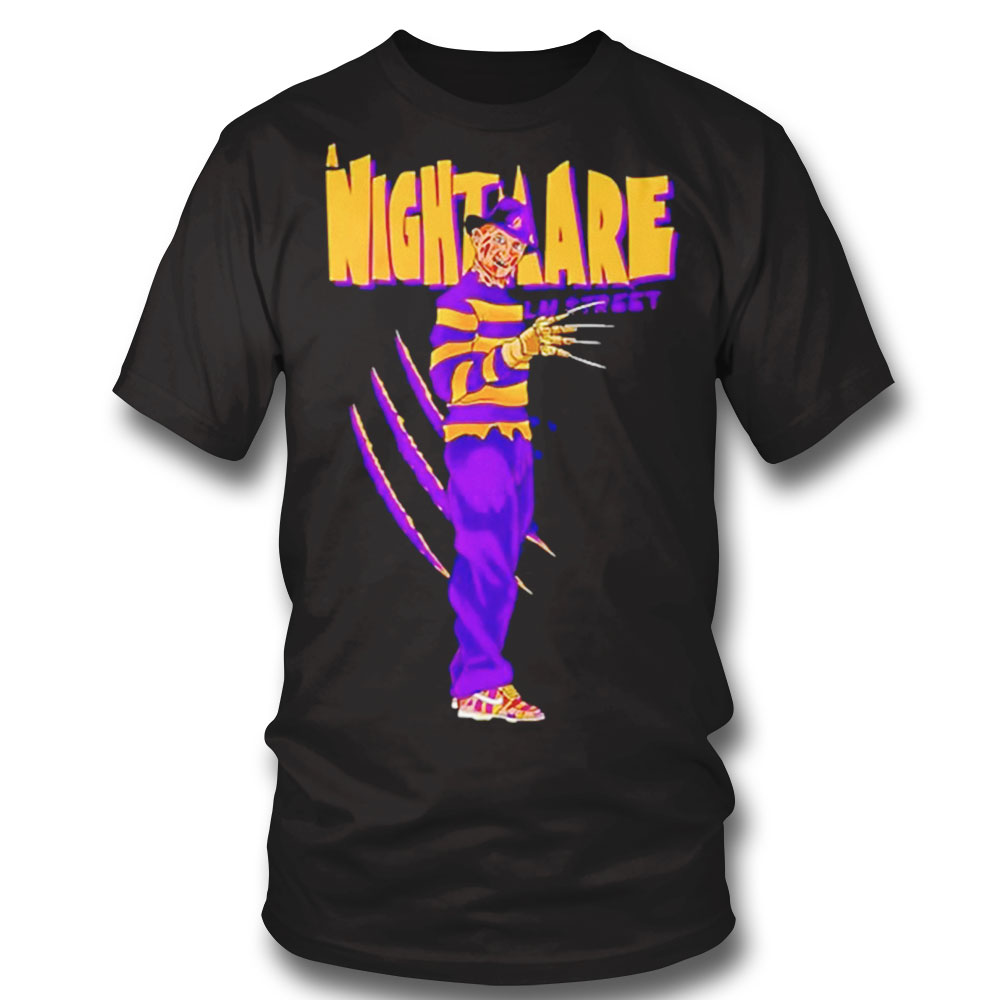 A Nightmare On Elm Street Freddy Krueger Los Angeles Lakers Halloween Shirt Sweatshirt, Tank Top, Ladies Tee