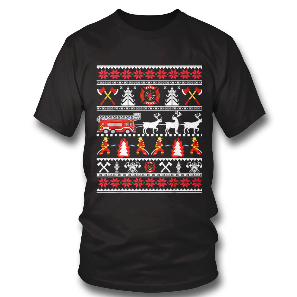 Firefighter Ugly Christmas Shirt