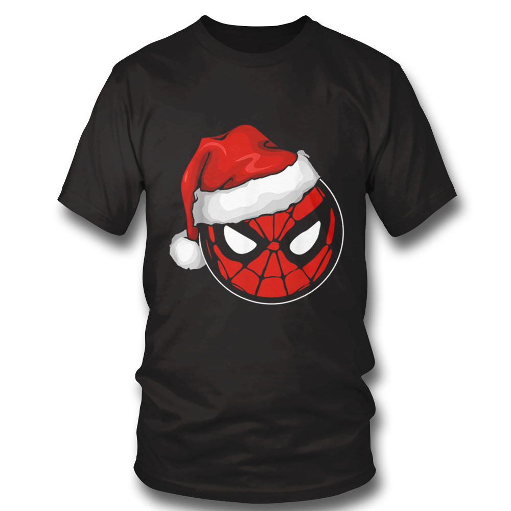 Marvel Christmas Spider Man Santa Hat Spiderman Christmas T-shirt Hoodie, Long Sleeve, Tank Top