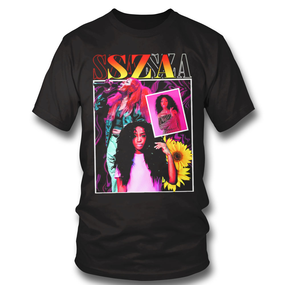 Sza 90s Rapgirl Portrait-shirt Long Sleeve, Ladies Tee