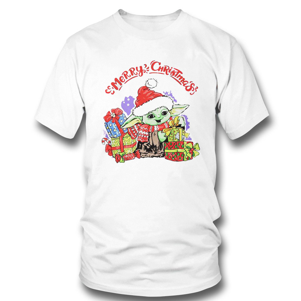 Baby Yoda Merry Christmas Xmas Shirt