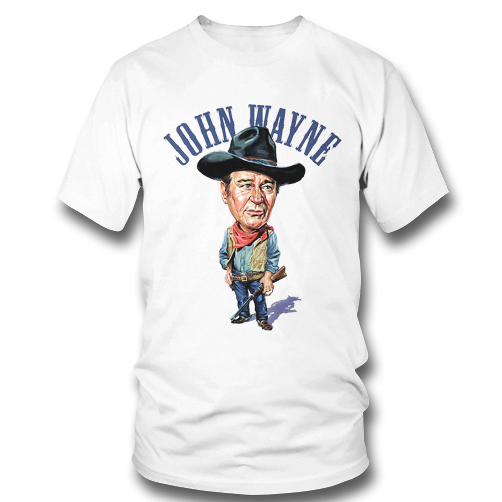 John Wayne Cartoon Shirt Long Sleeve, Ladies Tee John Wayne Cartoon Shirt Long Sleeve, Ladies Tee