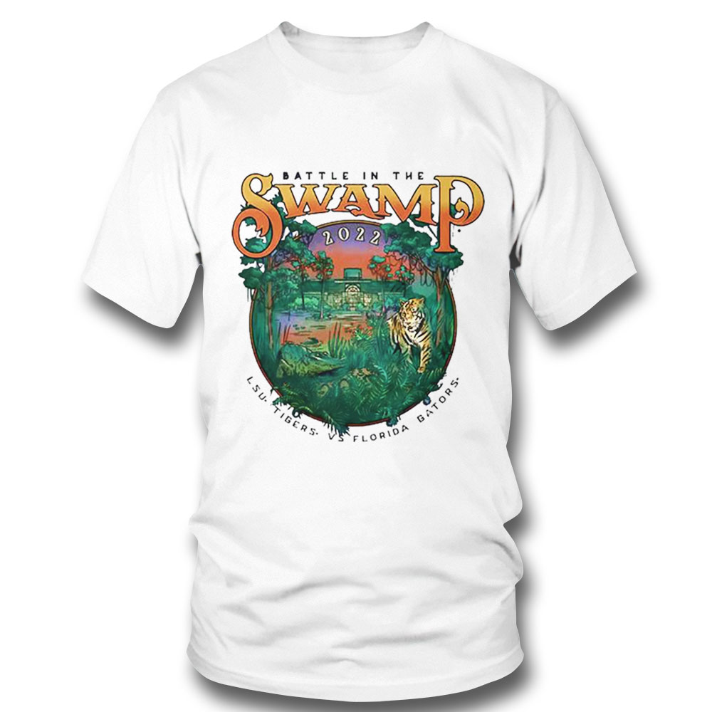Lsu Tigers Vs Florida Gators Battle In The Swamp Game Day 2022 Shirt Long Sleeve, Ladies Tee