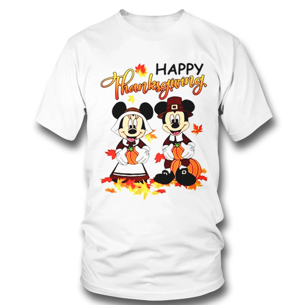 Mickey And Minnie Dress Up Holiday Mickey Mouse Thanksgiving T Shirt Sweatshirt, Tank Top, Ladies Tee