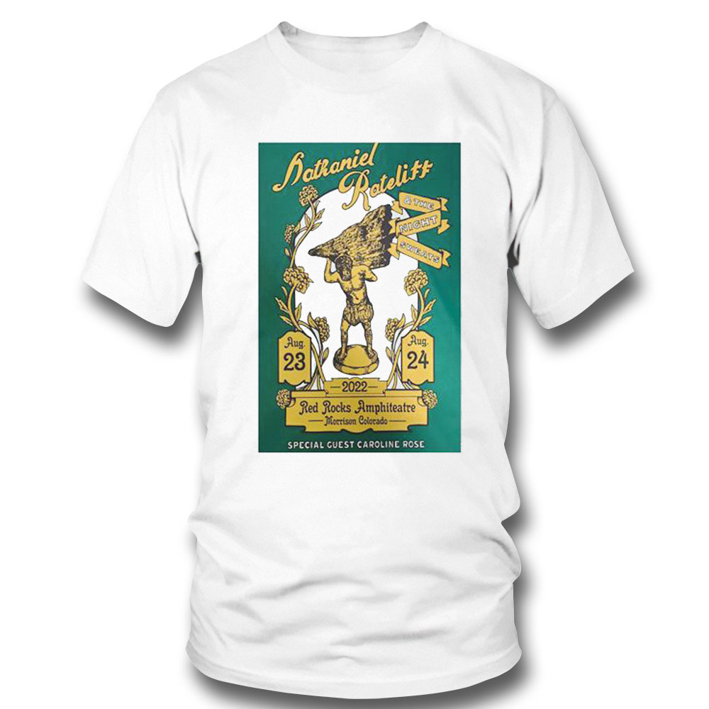Nathaniel Rateliff And The Night Sweats 2022 Red Rocks Morrison Shirt