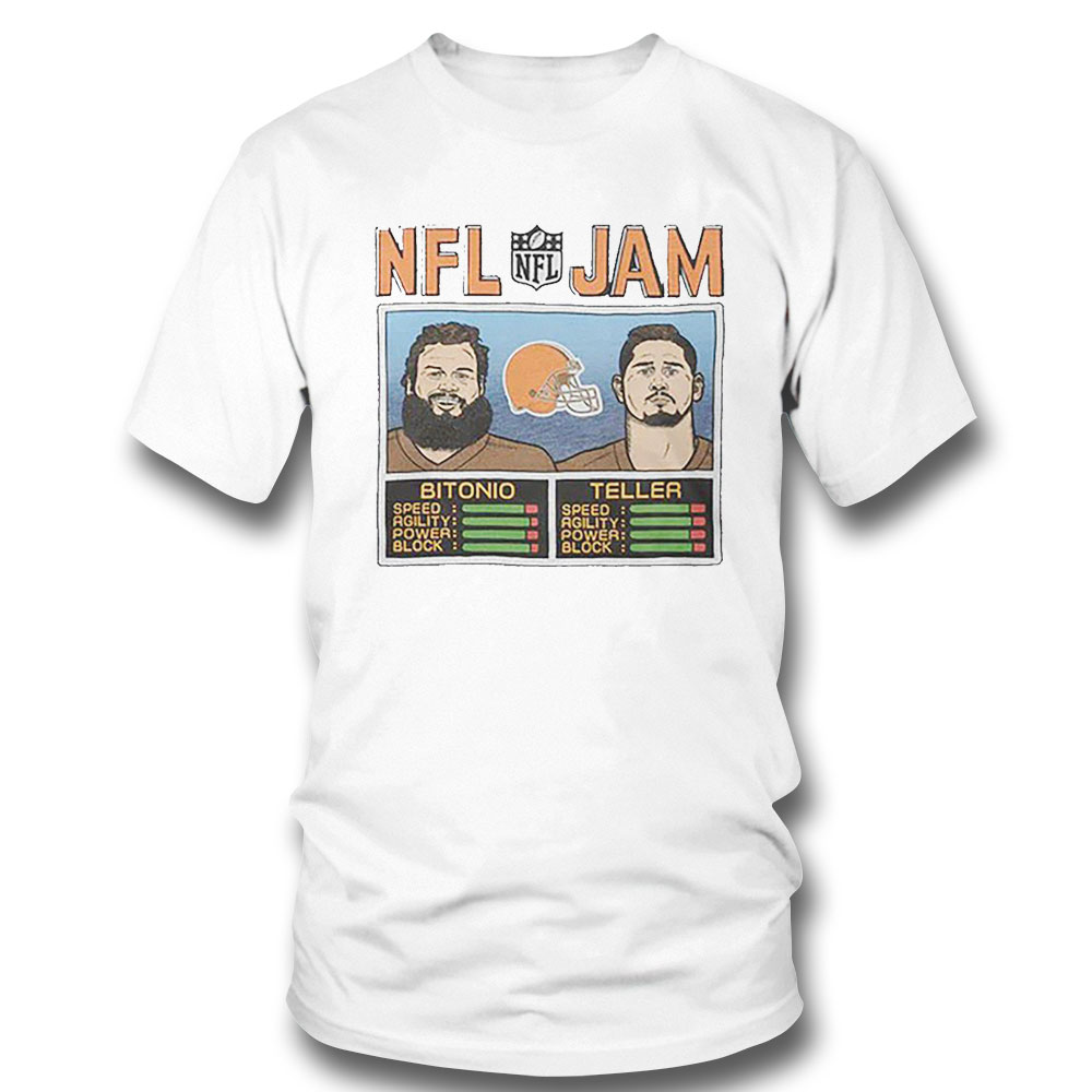 Nfl Jam Cleveland Browns Bitonio And Teller Shirt
