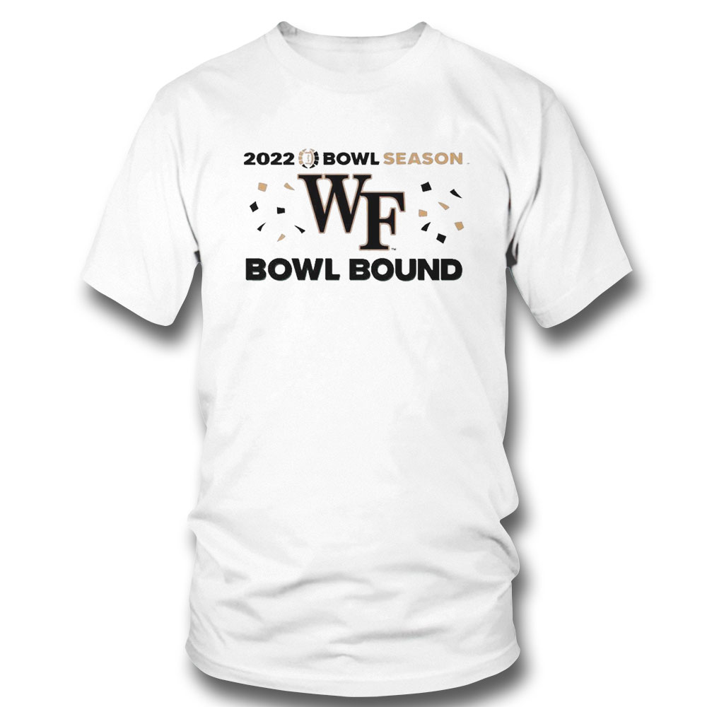 Official Wake Forest Football 2022 Bowl Season Wf Bowl Bound Shirt