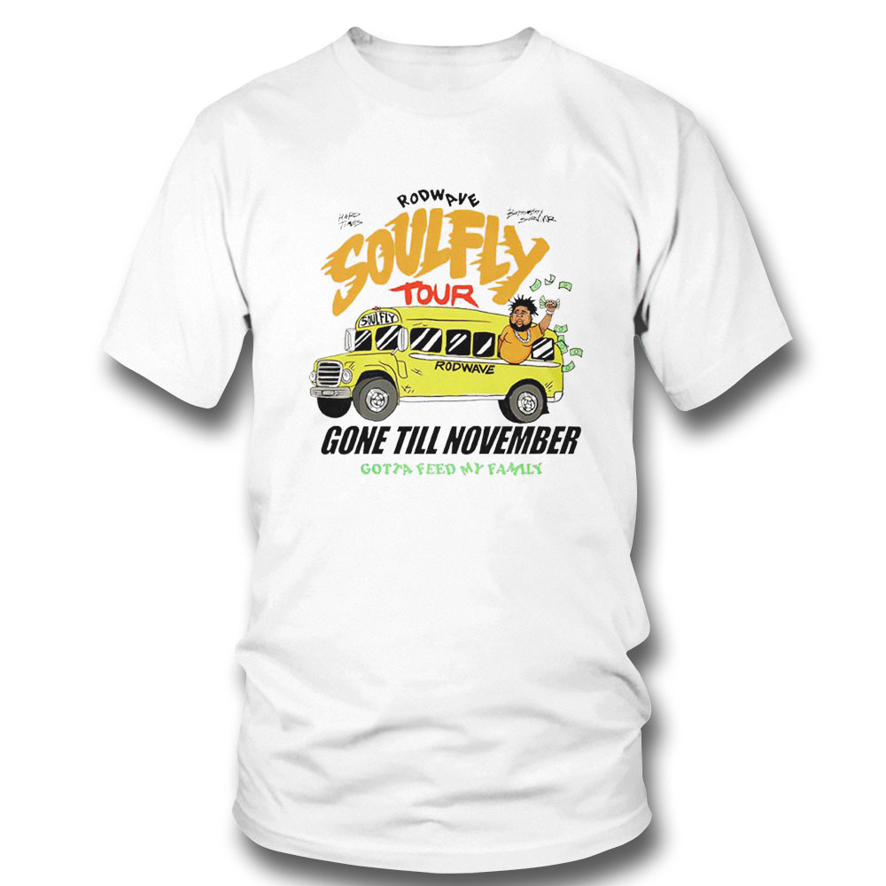 Rod Wave Soulfly Tour On The Road Shirt Sweatshirt, Tank Top, Ladies Tee