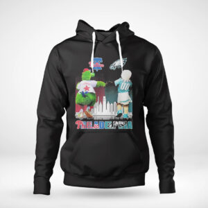 Mascot Philadelphia Phillies And Philadelphia Eagles City Sport Team Shirt