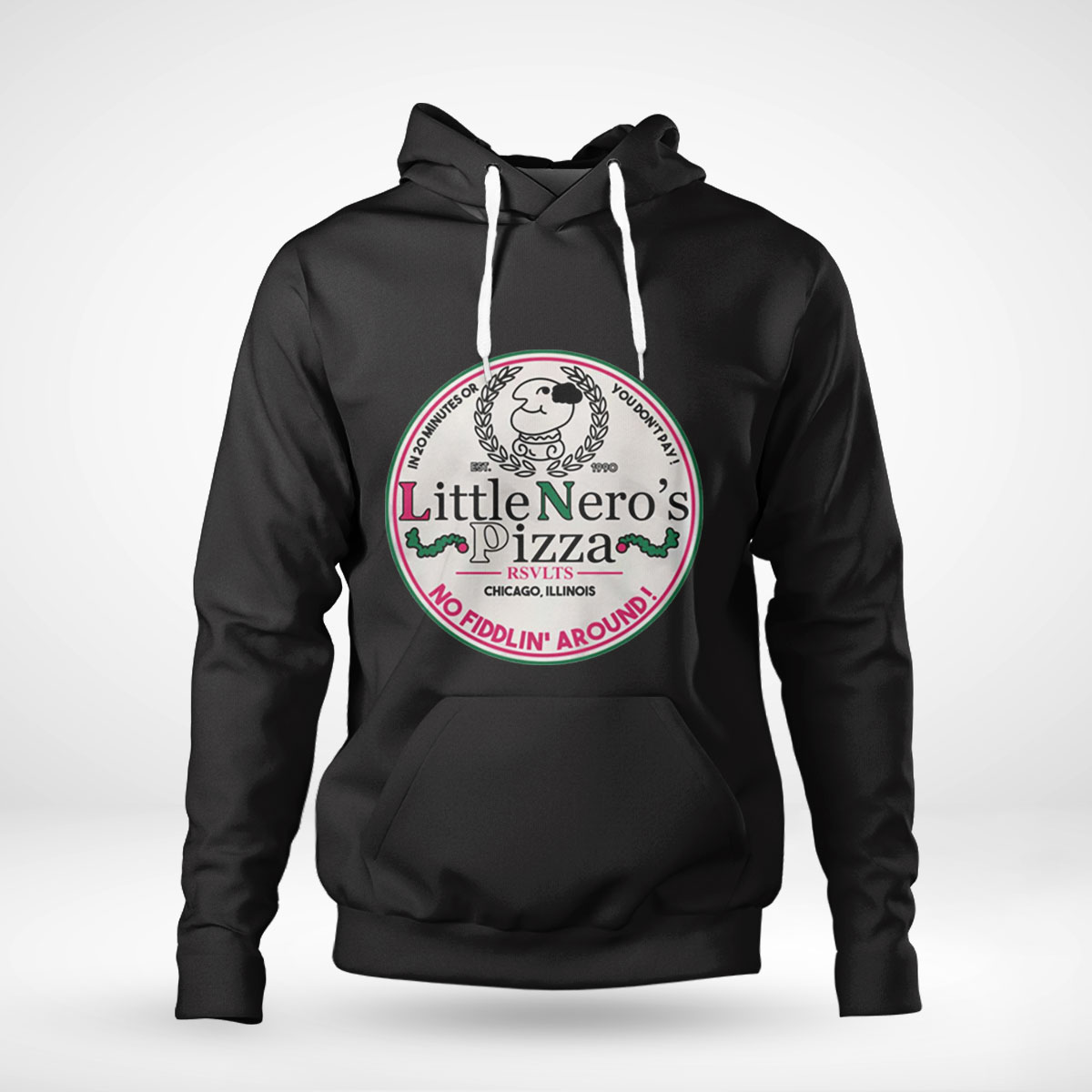 Chicago Illinois Little Nero Pizza Logo Home Alone Hoodie T-shirt Sweatshirt, Tank Top, Ladies Tee