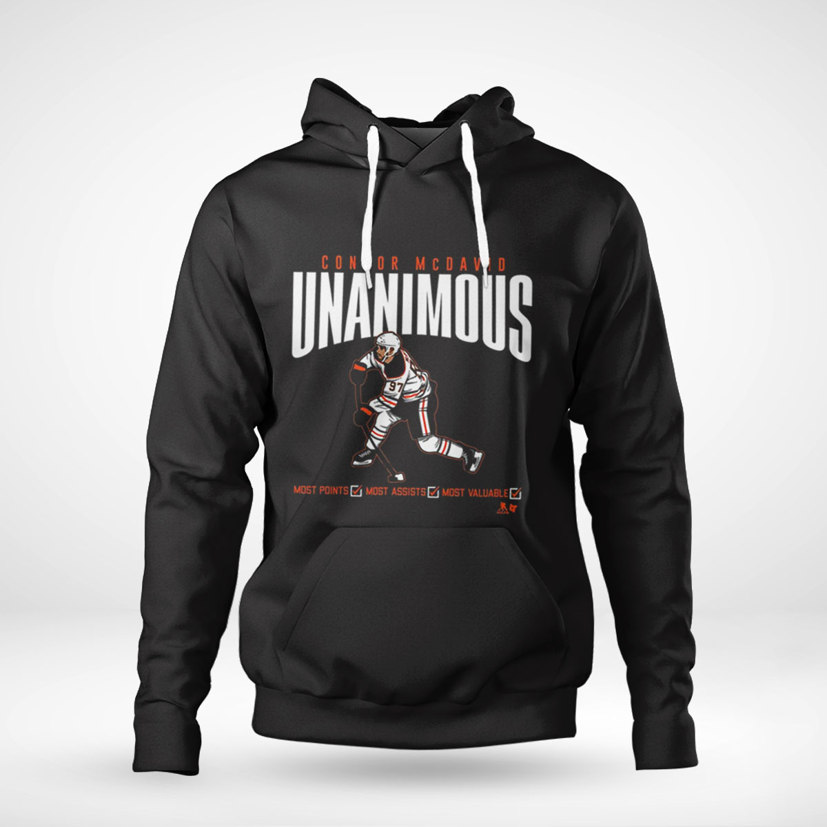 Licensed Mcdavid Unanimous Ice Hockey Hoodie T-shirt Long Sleeve, Tank Top