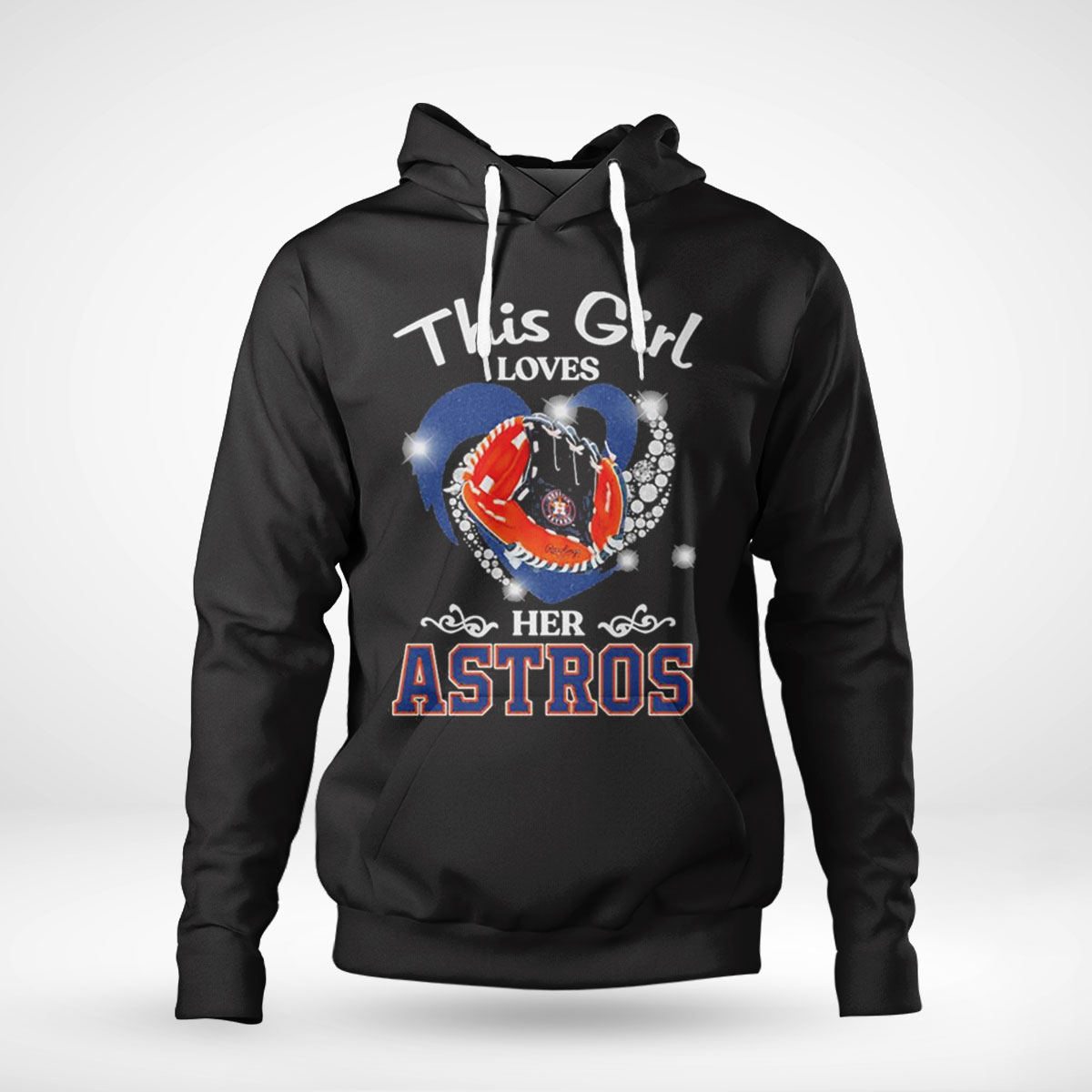 This Girl Loves Her Houston Astros Heart Diamond Shirt Sweatshirt, Tank Top, Ladies Tee