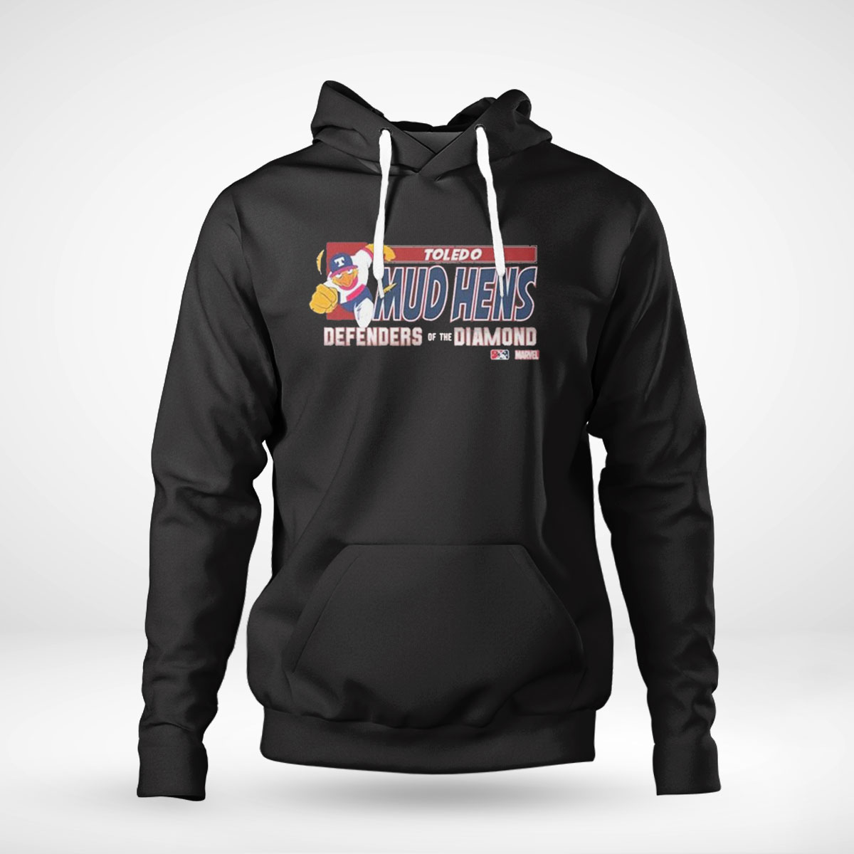 Toledo Mud Hens Defenders Of The Diamond Marvels Shirt Hoodie Long Sleeve, Tank Top