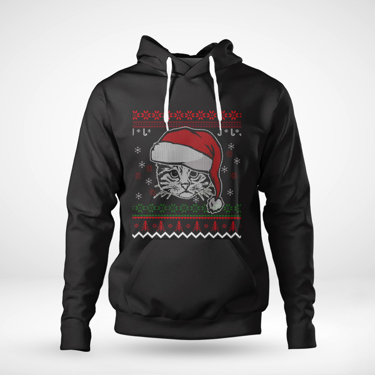 Ugly Cat Cats Christmas Shirt Hoodie Long Sleeve, Tank Top