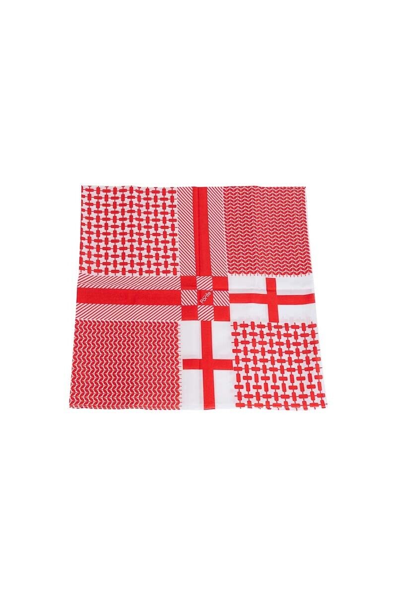 2022 World Cup Keffiyeh England Shemagh Wrap Headwear Scarf For Fan Football Soccer England Ghutra Scarf