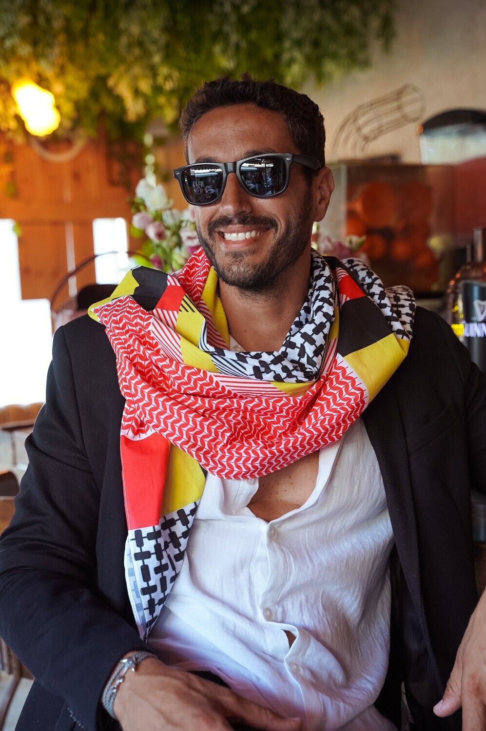 2022 World Cup Keffiyeh Germany Shemagh Wrap Headwear Scarf For Fan Football Ghutra Scarf