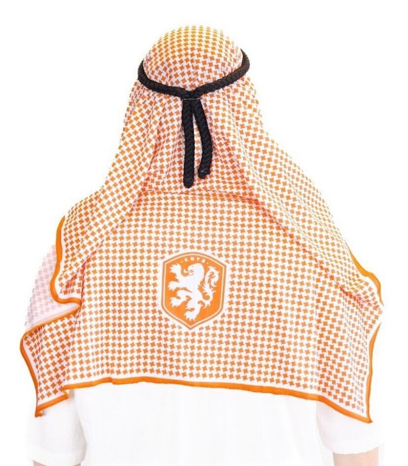 2022 World Cup Turban Netherlands Panini Keffiyeh Shemagh Wrap Headwear Scarf Gift