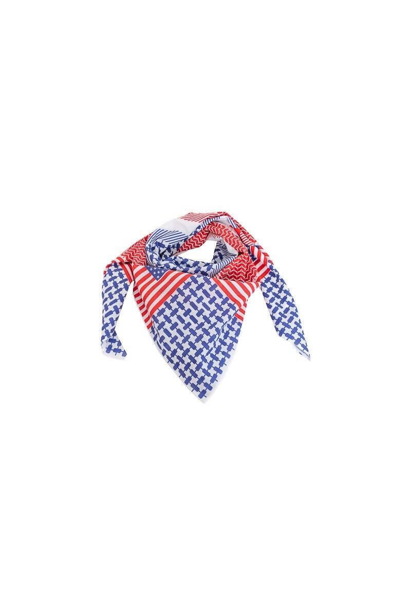 2022 World Cup Keffiyeh Usa Shemagh Wrap Headwear Scarf For Fan Stars Stripes National Football Soccer Ghutra Scarf