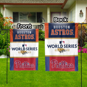 Garden Flag 2 Official Houston Astros vs Phillies 2022 ALCS World Series Champs Gear Flag
