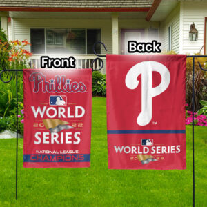 Garden Flag 2 Philadelphia Phillies 2022 World Series WinCraft National League Champions Flag