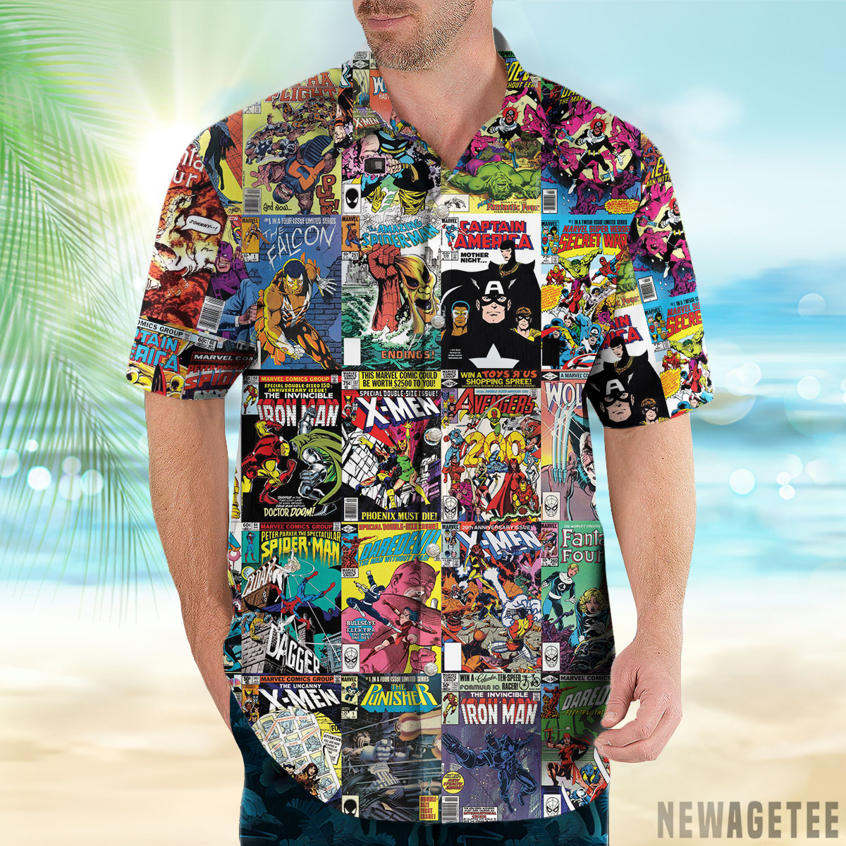 Great 80’s Marvel Covers Hawaiian Shirt