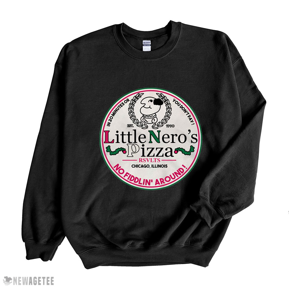Chicago Illinois Little Nero Pizza Logo Home Alone Hoodie T-shirt Sweatshirt, Tank Top, Ladies Tee