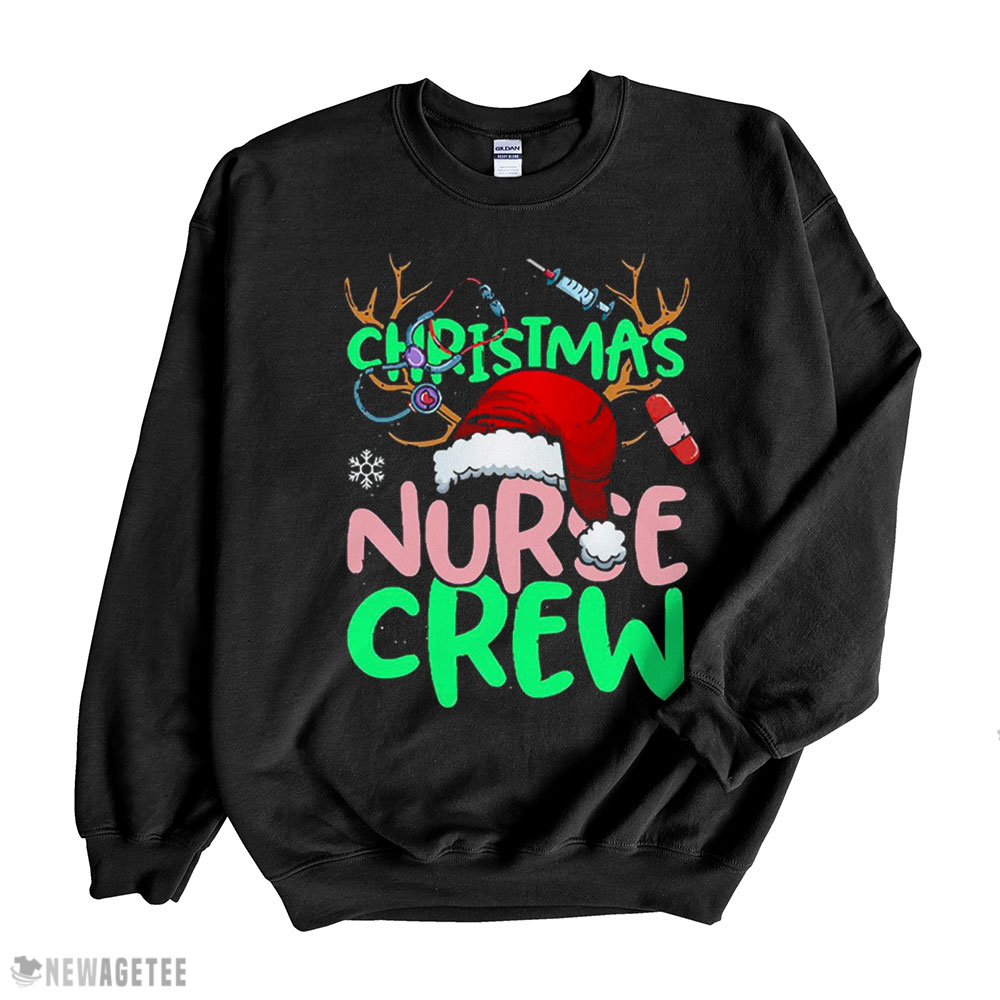 Christmas Nurse Crew Practitioners Funny Rn Lpn Gift T-shirt Hoodie, Long Sleeve, Tank Top