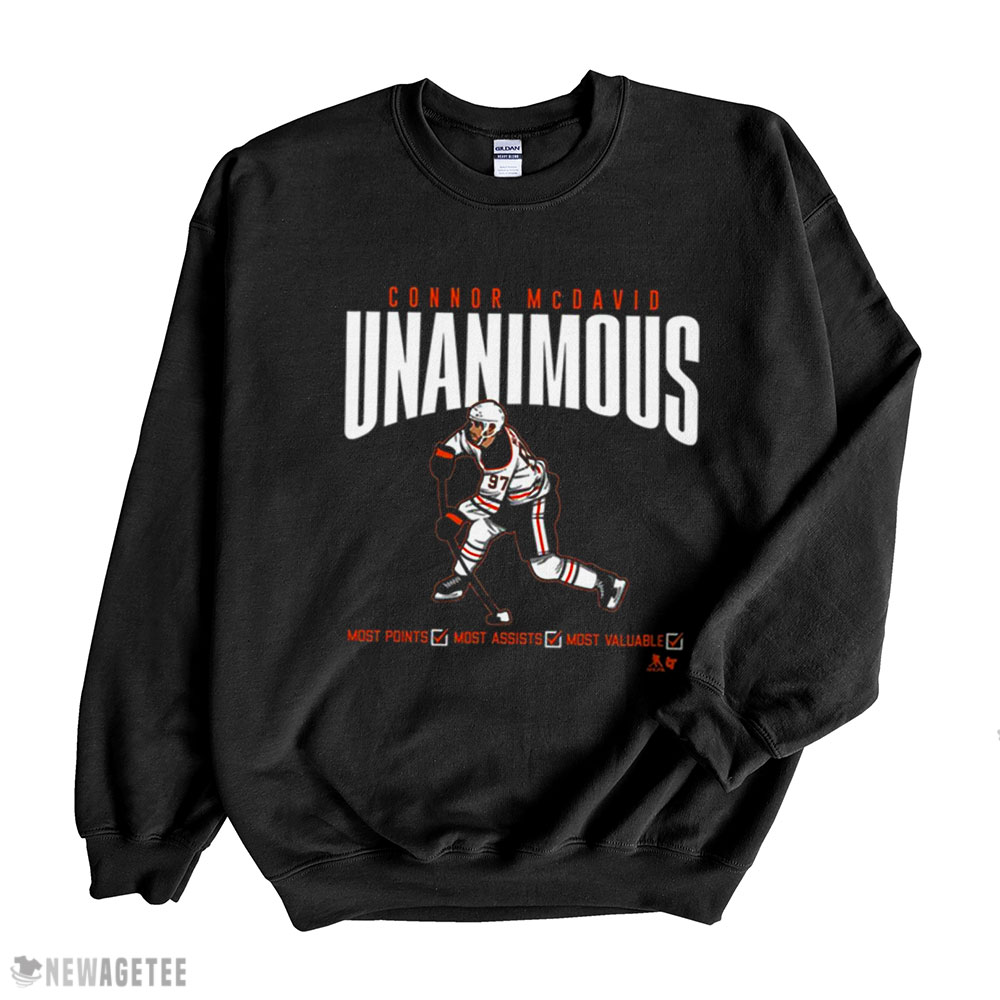 Licensed Mcdavid Unanimous Ice Hockey Hoodie T-shirt Long Sleeve, Tank Top