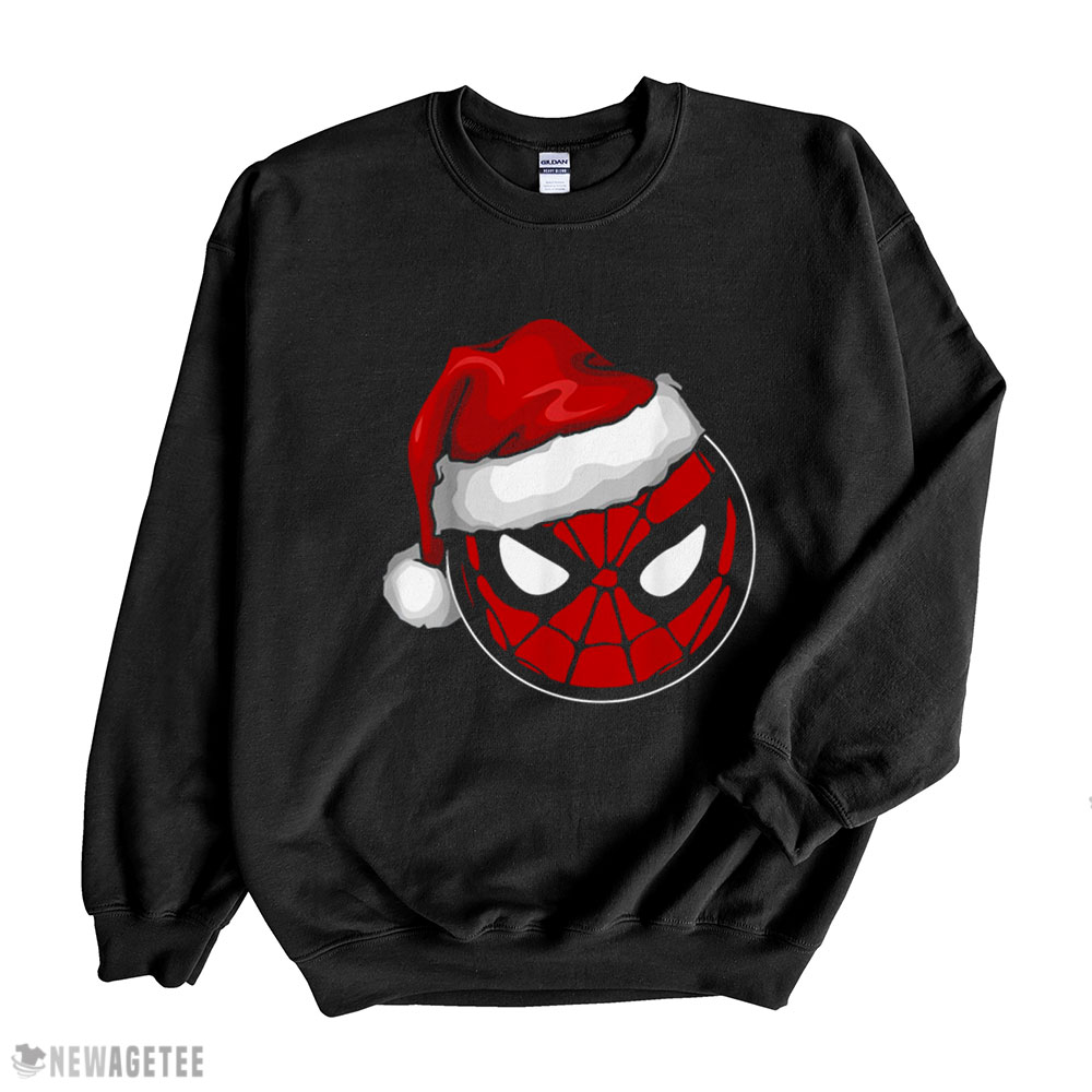 Marvel Christmas Spider Man Santa Hat Spiderman Christmas T-shirt Hoodie, Long Sleeve, Tank Top