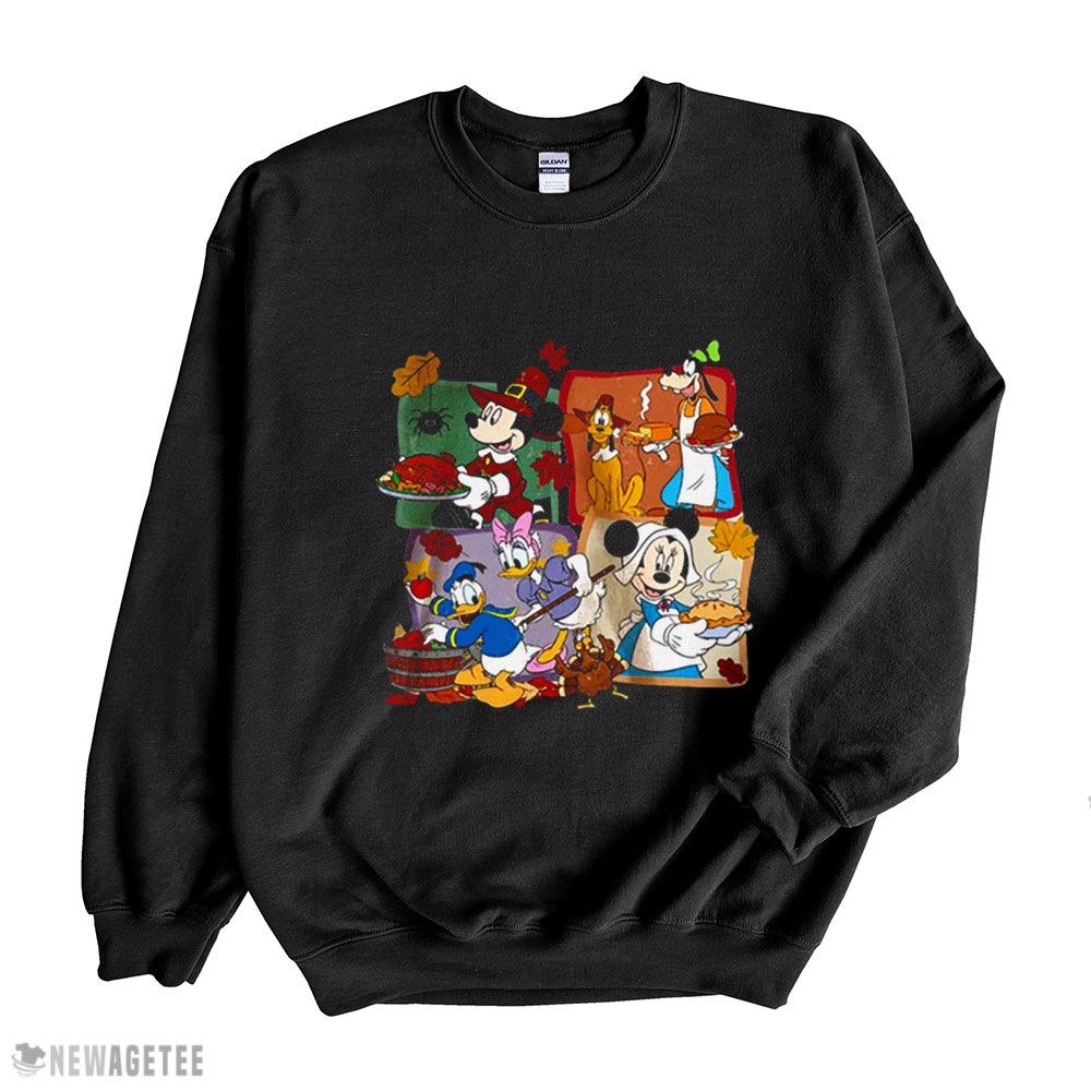 Mickey Minnie Donald And Goofy Welcome Thanksgiving Mickey Mouse Thanksgiving T-shirt Sweatshirt, Tank Top, Ladies Tee
