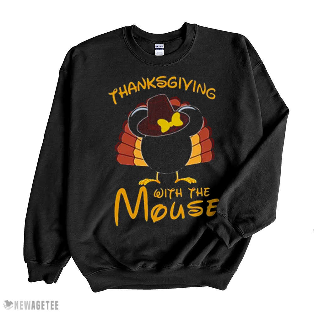 Mickey Mouse Thanksgiving T-shirt Long Sleeve, Ladies Tee