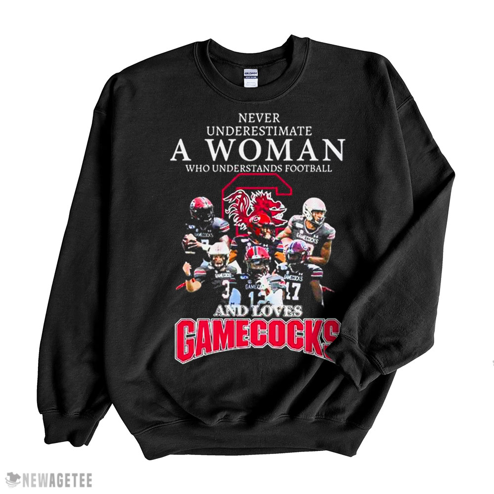 Never Underestimate A Woman Who Understands Football And Loves South Carolina Gamecocks 2022 Shirt