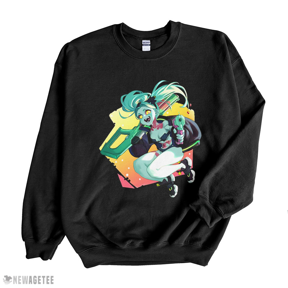 Short Gun Rebecca Cyberpunk Edgerunners Shirt Long Sleeve, Ladies Tee