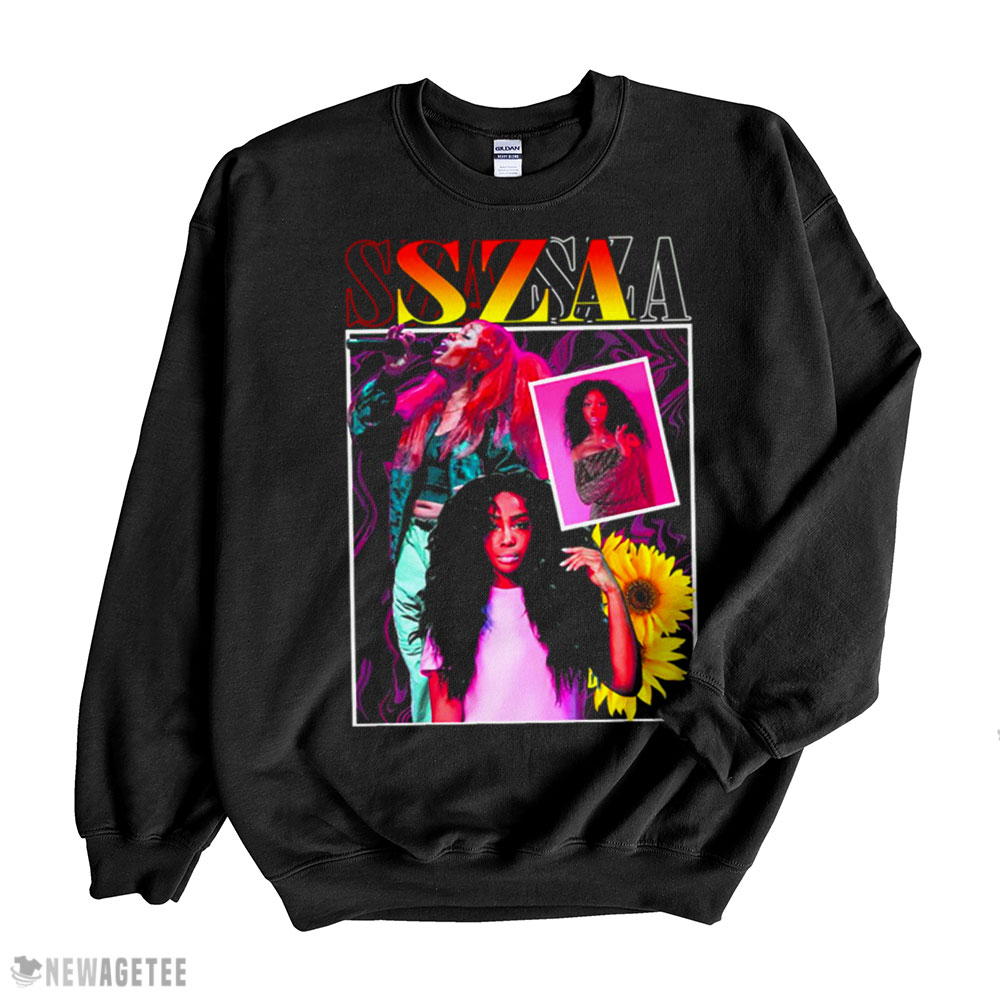 Sza 90s Rapgirl Portrait-shirt Long Sleeve, Ladies Tee