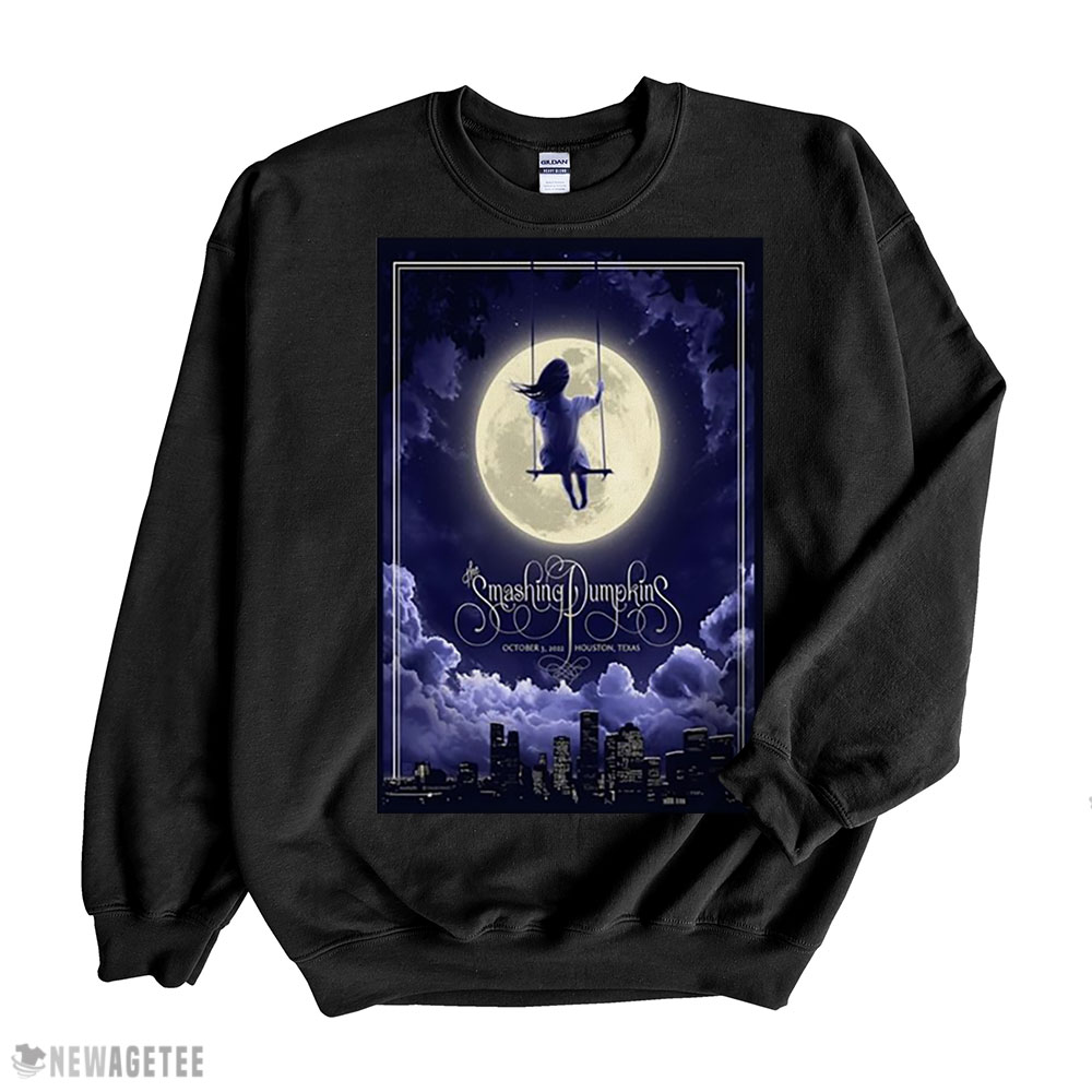 The Smashing Pumpkins Toyota Center In Houston Tx Oct 3 2022 Poster Shirt Long Sleeve, Ladies Tee